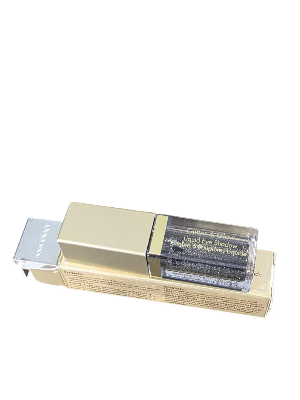 NIB Stila Glitter & Glow Liquid Eye Shadow Molten Midnight